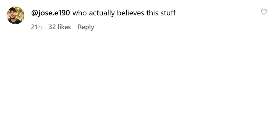 Instagram comment