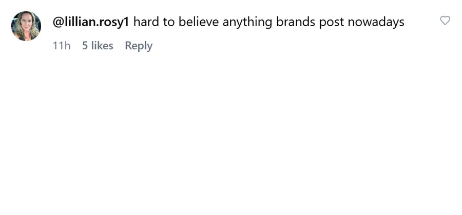 Instagram comment